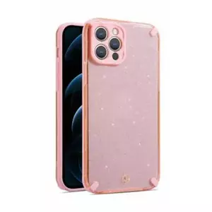 Aizsargmaciņš iLike priekš iPhone 12 Pro — rozā ar spīdumiem