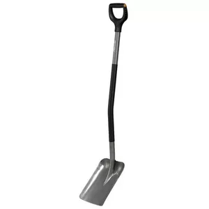 Shovel Fiskars 1066712 ergonomic grey lightweight durable – garden digging tool