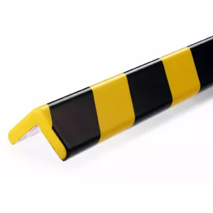 Durable C35 Plastic Flat Black Yellow 1000 mm