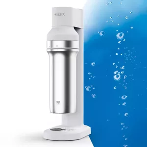 Газировщик BRITA Carbonator 1046730 White — компактный настольный карбонизатор с 2 бутылками (231×126×443 мм)