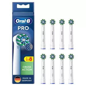 Toothbrush Heads Oral-B CrossAction 8 pcs White