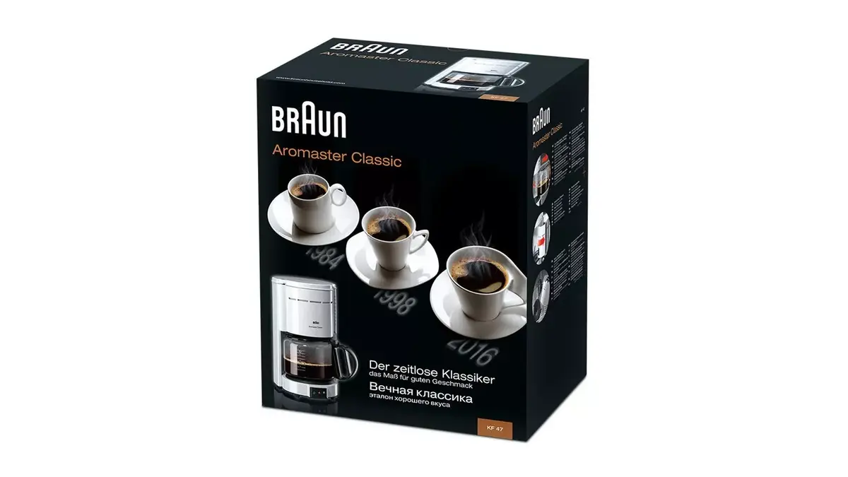 Кофеварка Braun 10 чашек KF 47/1 WH Photo 8
