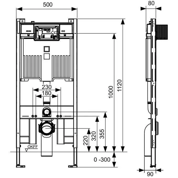 Скрытая инсталляция TECE Octa II 9300502 Photo 2