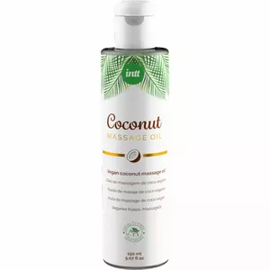 Massage oil INTT VEGAN LINE Sweet Vegan Coconut flavored — relaxing massage oil, 100% vegan