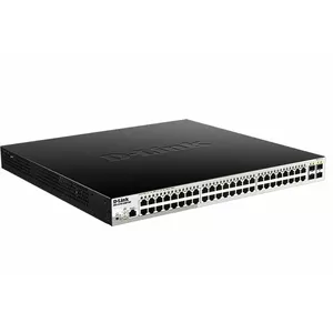 D-Link DGS-1210-52MP/ME/E tīkla pārslēgs Vadīts L2+ Gigabit Ethernet (10/100/1000) 1U Melns, Pelēks