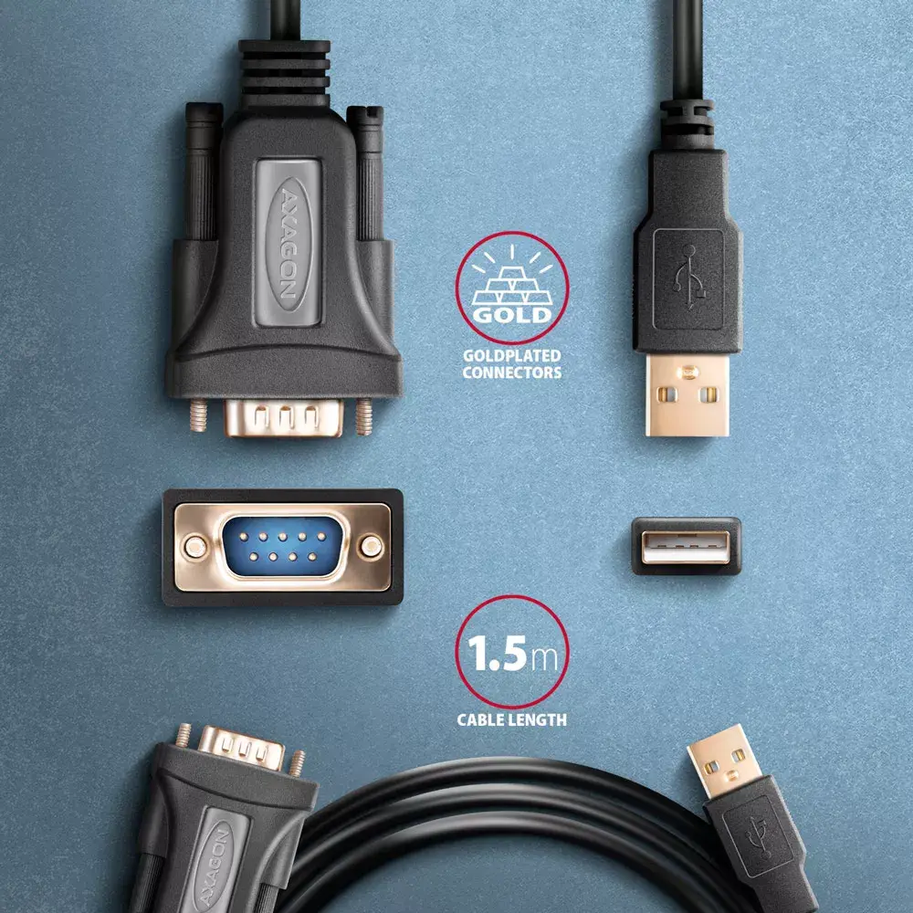 Adapter Axagon ADS-1PQN USB-A 2.0 Photo 5