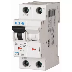 Eaton FAZ-C3/1N Miniature Circuit Breaker, 1P+N, 3A, Type C, 230V