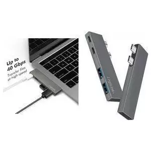 LogiLink USB 3.2 Gen2x2 Hub 4-портовый PD для MacBook и iPad серебристый