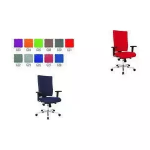 Офисное кресло Topstar Lightstar LS29WG G20 с высотно регулируемыми подлокотниками, эргономичное, высота 50–80 см, тканевая обивка
