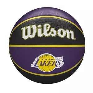 Basketbola bumba Wilson WTB1300XBLAL — iekštelpām un ārtelpām, melna/violeta/balta/dzeltena, 1 gab.