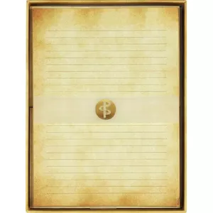 Double-sided Papeteria Vintage stationery set by Peter Pauper Press