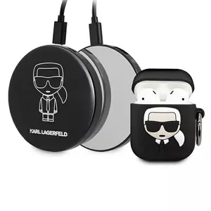 Aizsargvāciņš ar Power Bank Karl Lagerfeld AirPods Case KLBPPBOA2K — Ikonik dizains