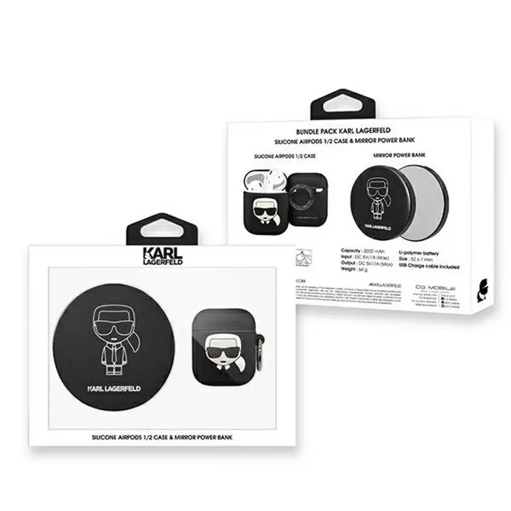 Karl Lagerfeld AirPods Case KLBPPBOA2K Photo 2