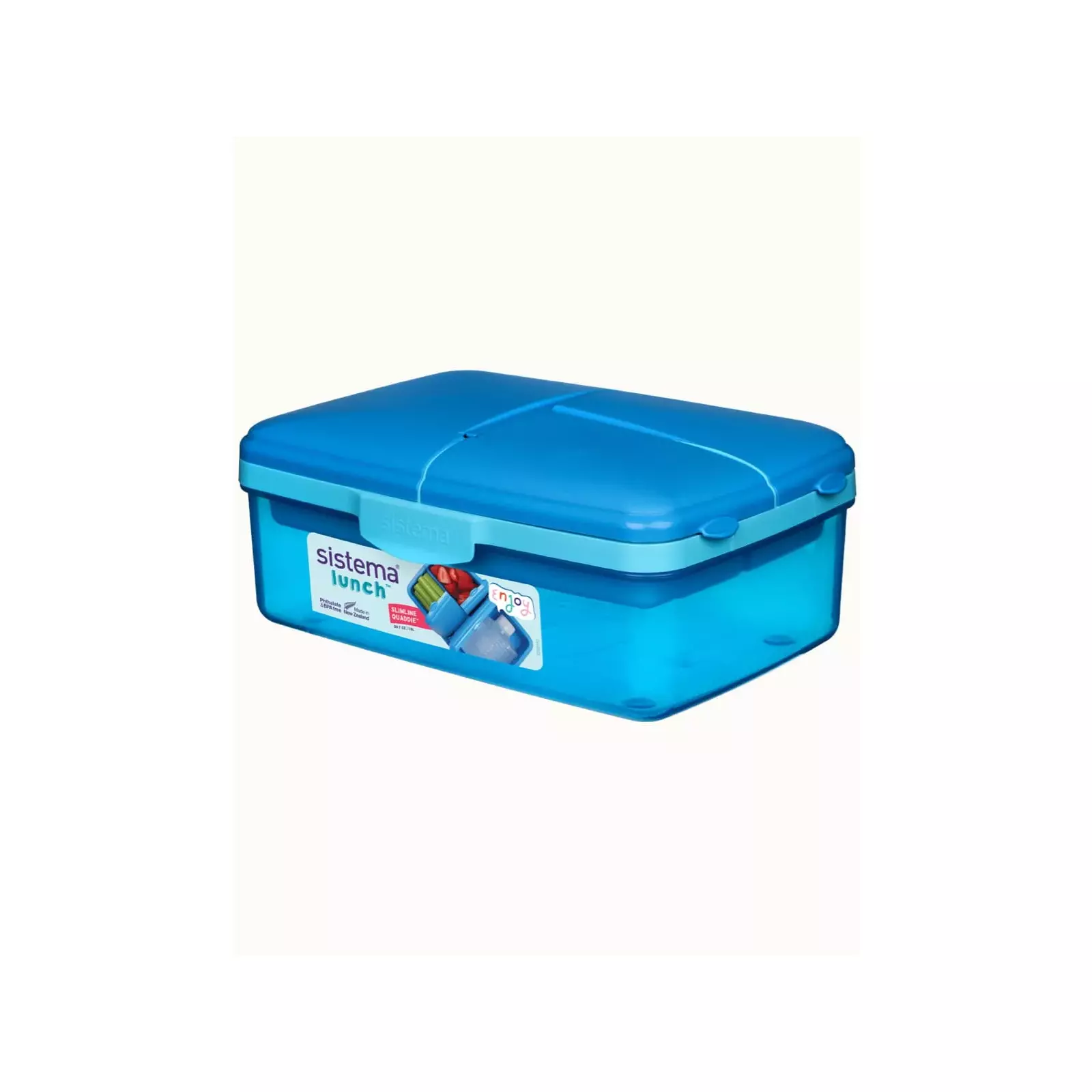 Sistema Sandwich Boxes, Assorted Colours 3 per pack