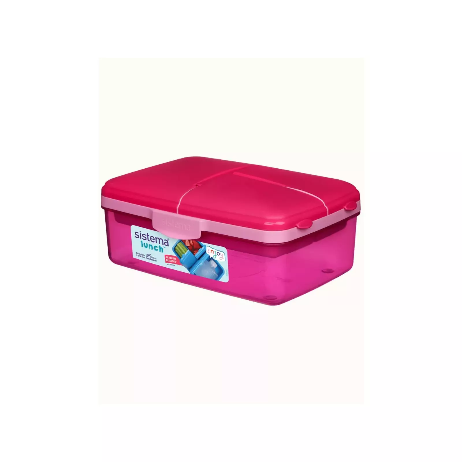  Sistema 3965 Lunch Slimline Quaddie 1.5L - Assorted Colors