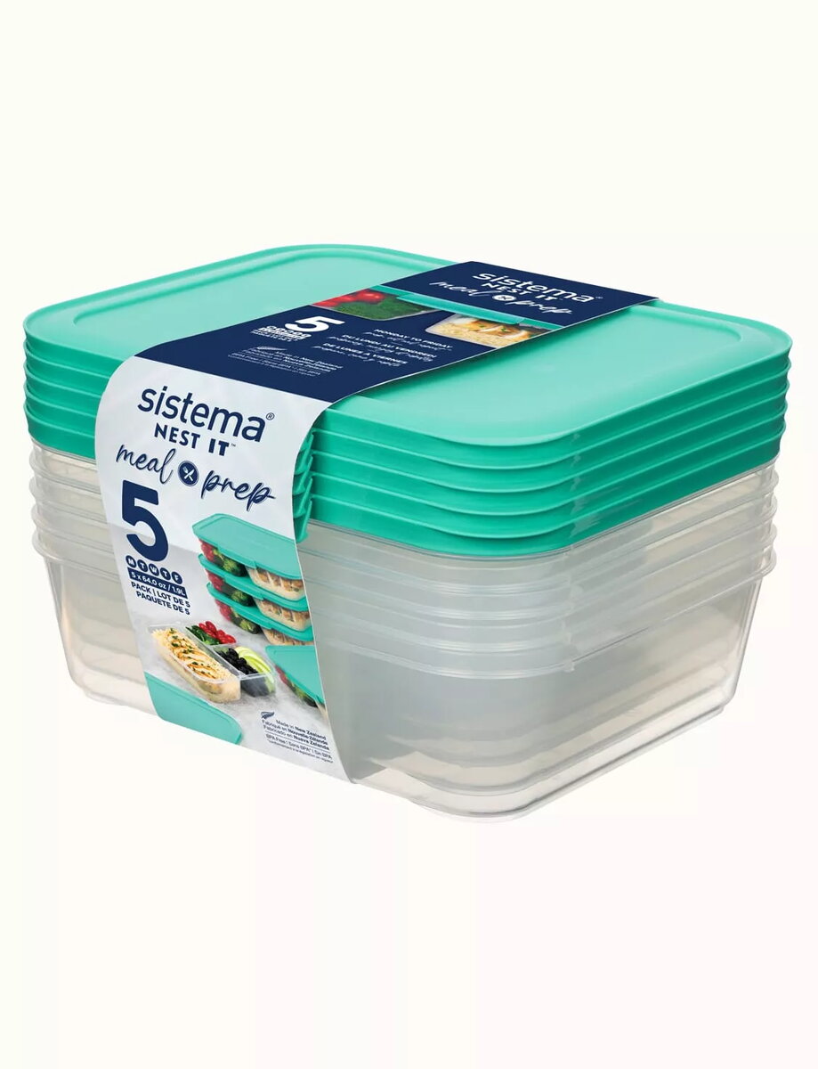 Pārtikas uzglabāšanas trauku komplekts Sistema 59175