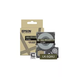 Этикетировщик Epson LK-5QWJ Хаки Белый Термотрансфер 1.8 см