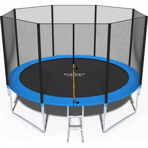 Trambalēts Funfit 845 ar ārējo drošības tīklu, 12,5 ft (374 cm) diametrs