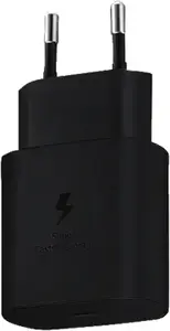 Lādētājs Samsung EP-TA800N iekštelpām, AC, USB-C 25 W, universāls, 100–240 V, melns