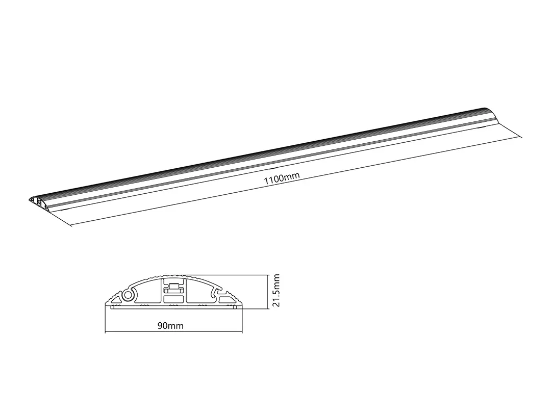 Multibrackets M Cable Cover Floor Aluminum Photo 6