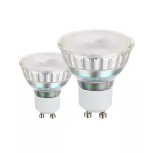 LED spuldze EGLO 110143 — GU10, 4.6 W (ekv. 35 W), 400 lm, 3000 K silti balta, CRI 82