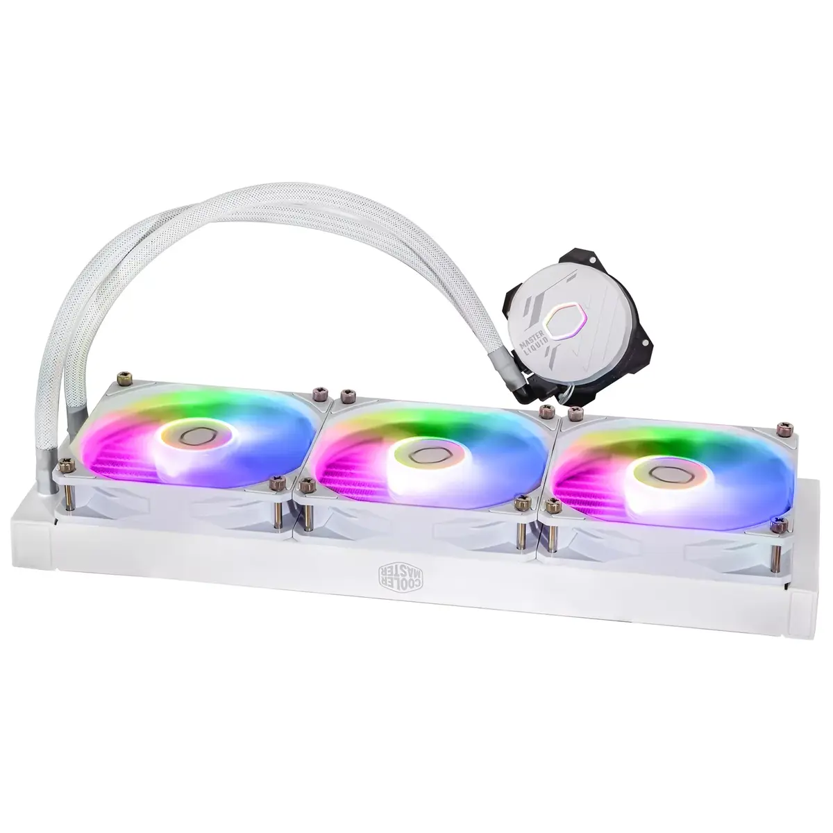 Ūdens dzesēšanas komplekts Cooler Master MasterLiquid 360L Core ARGB White Photo 3