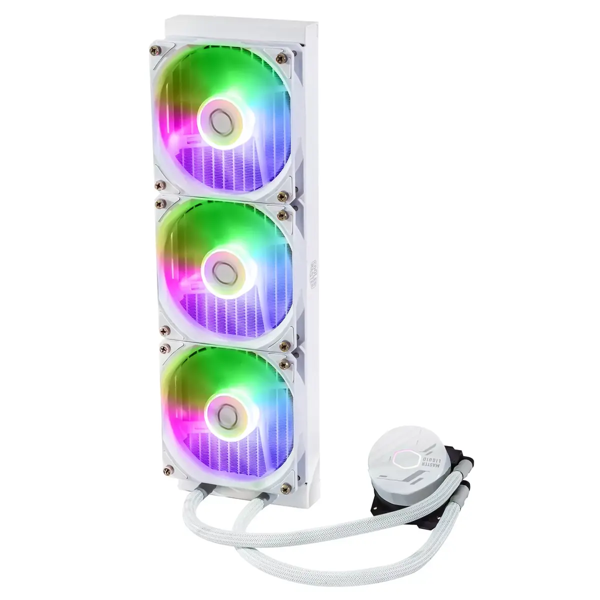 Ūdens dzesēšanas komplekts Cooler Master MasterLiquid 360L Core ARGB White Photo 4
