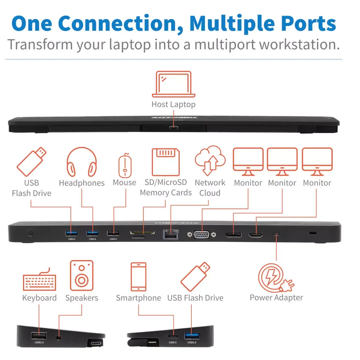 USB-C Dock Tripp Lite U442-DOCK7D-B Photo 19