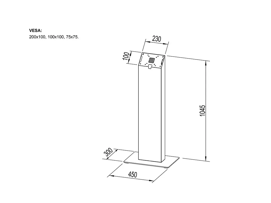 Multibrackets M Pro Series Kiosk Black 15-32" Photo 6
