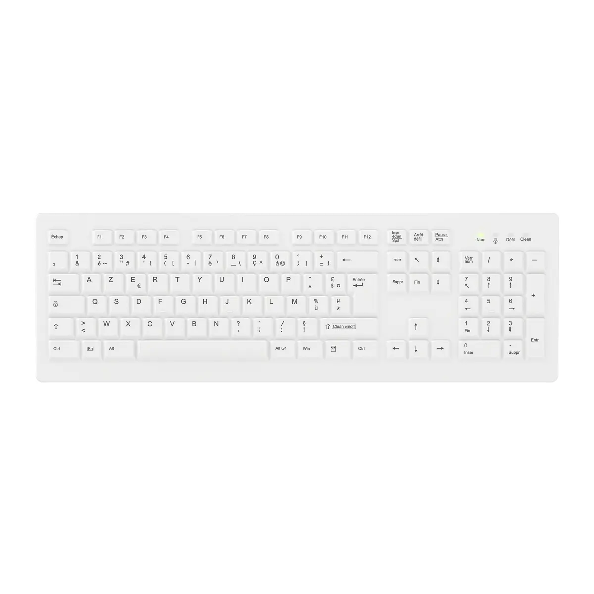 CHERRY AK-C8100F-FU1-W/FR Tastatūra Office RF Wireless