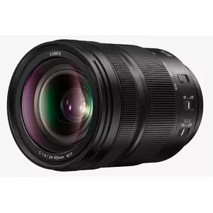 Plata leņķa tālummaiņas objektīvs Panasonic Lumix S 24-105mm F4.0 MILC Melns