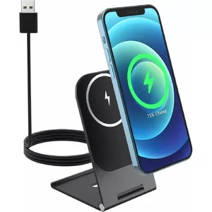 Bezvadu uzlādes statīvs SWISSTEN Magnetic 15W (saderīgs ar MagSafe)