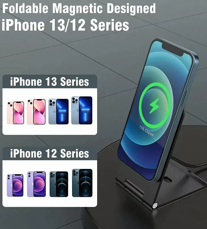 SWISSTEN Magnetic Wireless Charger Stand 15W Photo 2