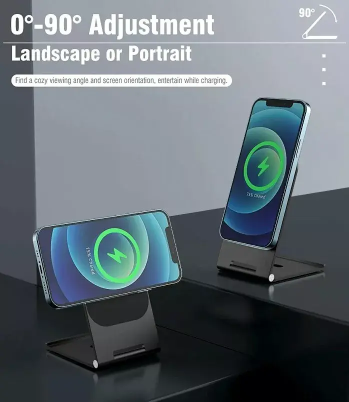 SWISSTEN Magnetic Wireless Charger Stand 15W Photo 4