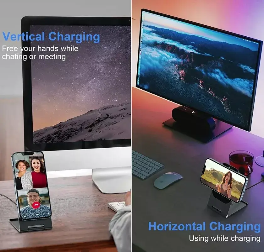 SWISSTEN Magnetic Wireless Charger Stand 15W Photo 8