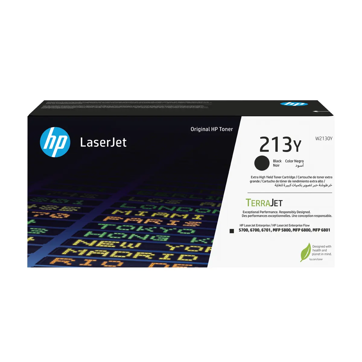 HP 213Y Īpaši lielas ietilpības melnas
