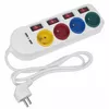 Power strip MACLEAN MCE229W — 4 sockets, 2 USB Photo 2