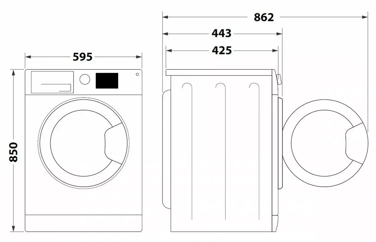 Стиральная машина INDESIT MTWSC61294WPL 9 кг Photo 3
