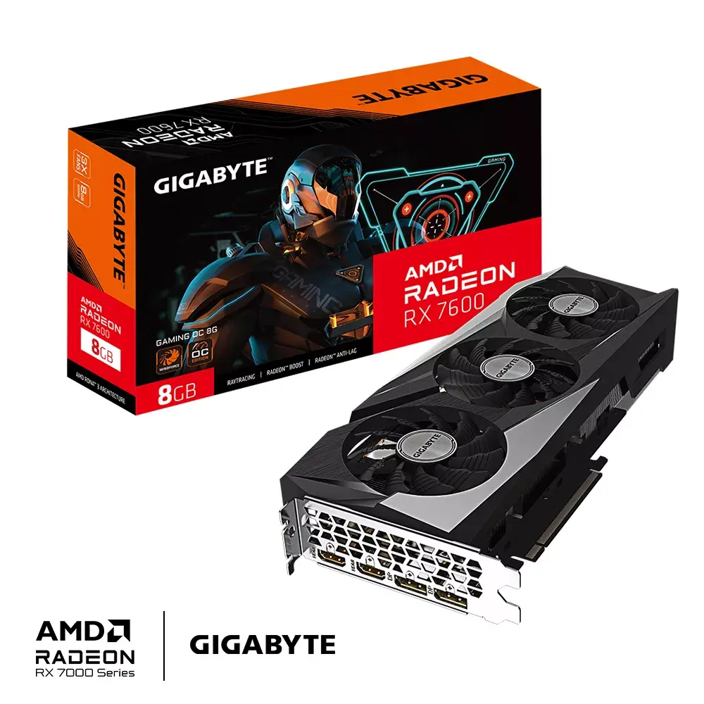 Видеокарта GIGABYTE GAMING Radeon RX 7600 Photo 2