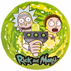 Cushion pillow WP Merchandise Rick and Morty 'In Search of Adventure' green, model FRMRIMPIL22GN0001
