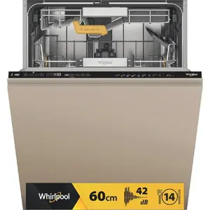 Посудомоечная машина полновстраиваемая Whirlpool MaxiSpace W8I HP42 L на 14 комплектов, 10 программ, класс энергопотребления C