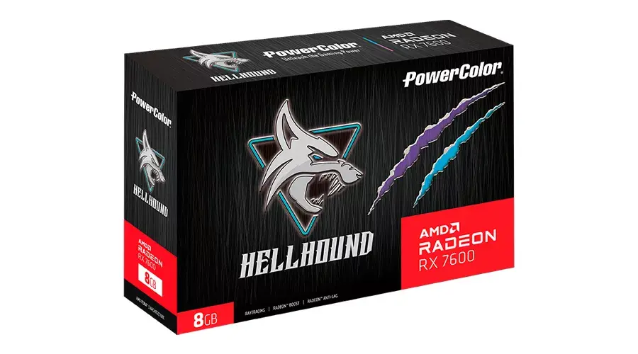 Видеокарта PowerColor Hellhound RX 7600 Photo 5