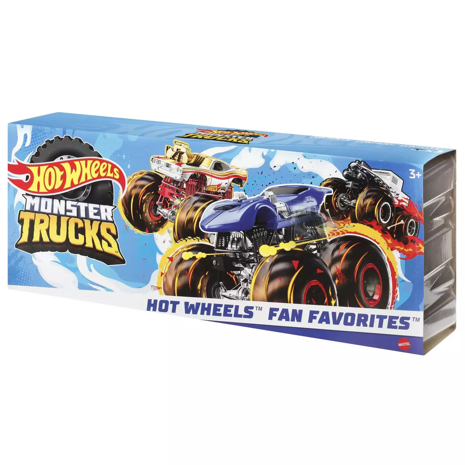 Hot Wheels Monster Trucks Creature 3-Pack, 1:64 Scale Toy Trucks: Shark  Wreak, Piran-Ahh & Mega-Wrex