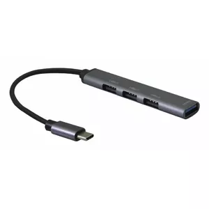 USB хаб Helos 344447 Type-C 5000 Mbit/s Серый