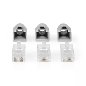 Разъём проводной Nedis CCBW89360GY RJ-45 штекерный, серый, упаковка 10 шт.