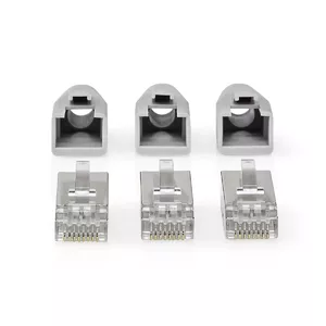 Wire Connector Nedis CCBW89370GY RJ-45 Male Grey 10 pcs
