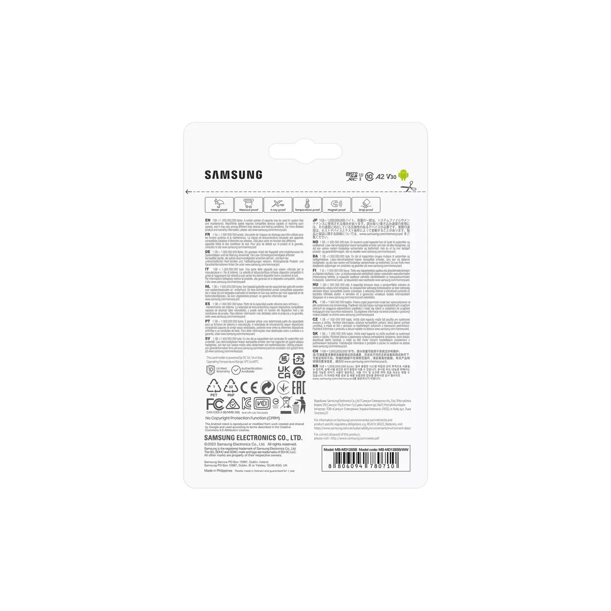 MicroSDXC Samsung 128GB MB-MD128S Photo 4