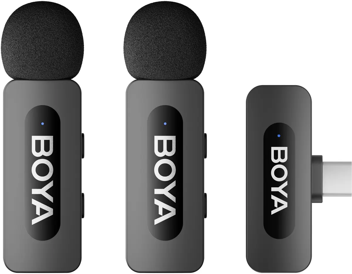 Boya BY-V20 bezvadu mikrofons ar USB-C