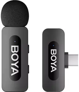 Boya BY-V10 USB-C V2 compact cardioid microphone for smartphones and computers