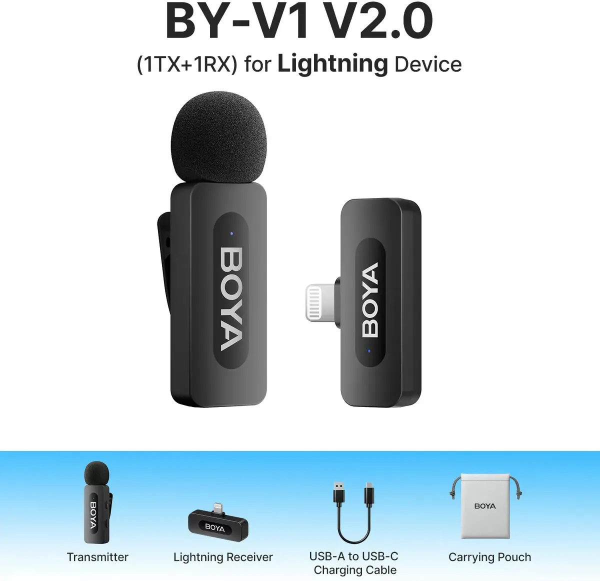 Wireless microphone Boya BY-V1 Lightning V2.0 Photo 11